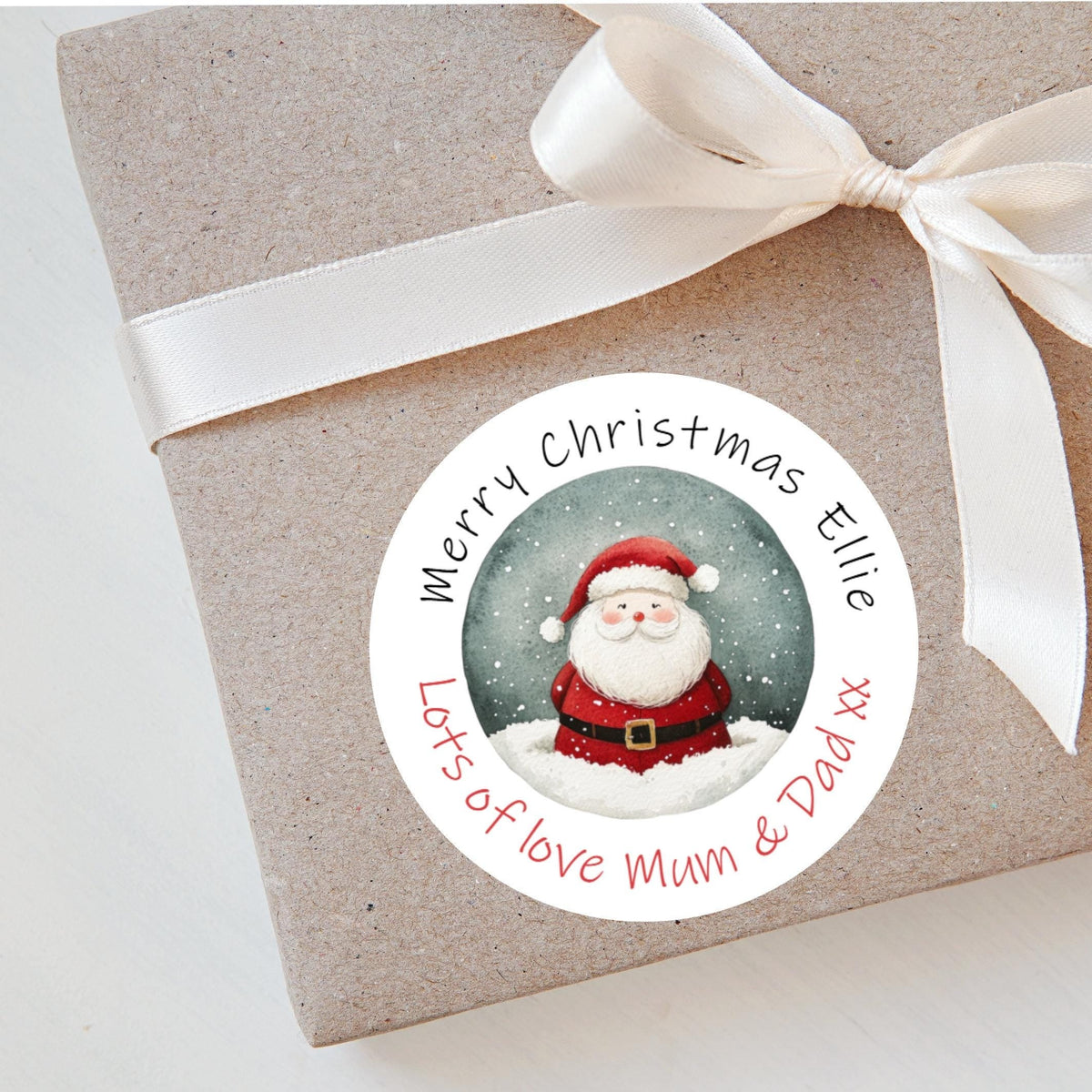 Personalised Christmas Stickers Labels For Wrapping Gifts, Name Tag