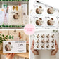 The image is a collage of four photos featuring various items related to Father's Day, including greeting cards, gift boxes, and a hand holding a card.