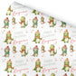 Childrens Gift Wrap Wrapping Paper, Cute Dinosaurs, Personalised Boys and Girls Paper, Gift Wrap for Him Her