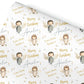 Personalised Children's Wrapping Paper, Cute Reindeers, Girls Wrap