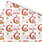 Christmas Wrapping Paper for kids, Teddy Bear Christmas Gift Wrap