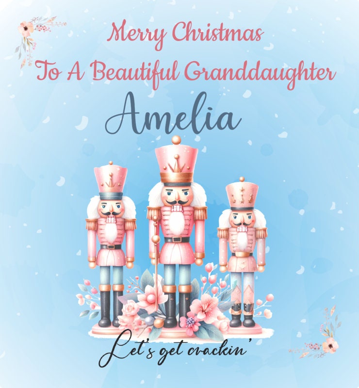 Personalised Christmas Gift Bag, Nut Crackers ,Personalised Christmas, Festive Gift Wrapping Bags, Secret Santa. Family Christmas Gift Bag's