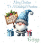 Personalised Christmas Gift Bag, Christmas Gonk ,Personalised Christmas, Festive Gift Wrapping Bags, Secret Santa. Family Christmas Gift Bag