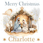 Personalised Christmas Gift Bag, Christmas Nativity, Religious Christmas, Festive Gift Wrapping Bags,  Family Christmas Gift Bag