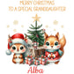 Personalised Christmas Gift Bag ,Personalised Woodland Christmas Children's Gift Bag, Woodland Animal, Festive Gift Wrapping