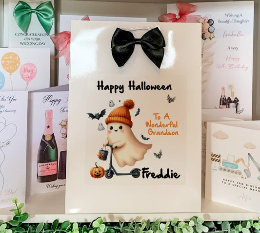 Personalised Halloween Gift Bag Son Daughter Grandson Granddaughter