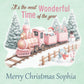 Personalised Christmas Gift Bag, Christmas Express Train ,Personalised Christmas, Festive Gift Wrapping Bags,  Family Christmas Gift