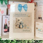 Personalised First Christmas Gift Bag , Personalised Santa and friends Christmas Children's Gift Bag, Festive Gift Wrapping