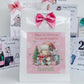 Personalised First Christmas Gift Bag ,Personalised Sheep and friends Christmas Children's First Christmas Gift Bag, Festive Gift Wrapping