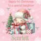 Personalised First Christmas Gift Bag ,Personalised Sheep and friends Christmas Children's First Christmas Gift Bag, Festive Gift Wrapping