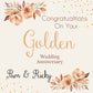 Personalised Gift Present Bag 50th Golden Wedding Anniversary