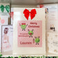 Personalised Christmas Gift Bag ,Personalised Sprout Christmas Gift Bag, Family Gift Bags, Festive Gift Wrapping Secret Santa Sprout Lovers