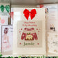 Personalised Christmas Gift Bag ,Personalised  Christmas Pudding Gift Bag, Family Gift Bags, Festive Gift Wrapping Secret Santa