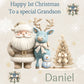 Personalised First Christmas Gift Bag , Personalised Santa and friends Christmas Children's Gift Bag, Grandson, Granddaughter, Son, Daughter