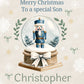 Personalised Christmas Gift Bag, Personalised Christmas, Snow globe Gift Bag, Festive Gift Wrapping Bags, Secret Santa. Son, Grandson