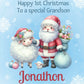 Personalised First  Christmas Gift Bag ,Personalised Santa and friends Christmas Children's  Christmas Gift Bag, Festive Gift Wrapping