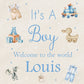 Personalised congratulations new baby boy gift bag, baby boy, new son, congratulations new baby