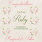 Personalised Wedding Anniversary Gift Bag Happy Couple Congratulations