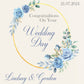 Congratulations Wedding Day Gift Bag, Luxury Gift Bags, Custom Personalised With Names