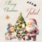 Personalised Christmas Gift Bag ,Personalised Santa Christmas Children's Gift Bag, Festive Gift Wrapping