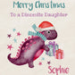 Personalised Christmas Gift Bag Dinosaur, Grandson Christmas, Granddaughter Christmas, Gift Bag Son, Daughter Secret Santa