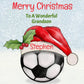 Personalised Christmas Gift Bag ,Personalised Football, Basket ball, net ball gift bag Christmas Children's Gift Bag, Festive Gift Wrapping