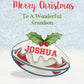 Personalised Christmas Gift Bag ,Personalised Football, Basket ball, net ball gift bag Christmas Children's Gift Bag, Festive Gift Wrapping