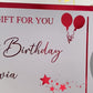 Personalised Birthday Card Foil Voucher Ticket, Surprise Reveal, Spa Day, Experience, Afternoon Tea