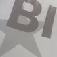 Personalised Birthday Party Banner Blue Stars