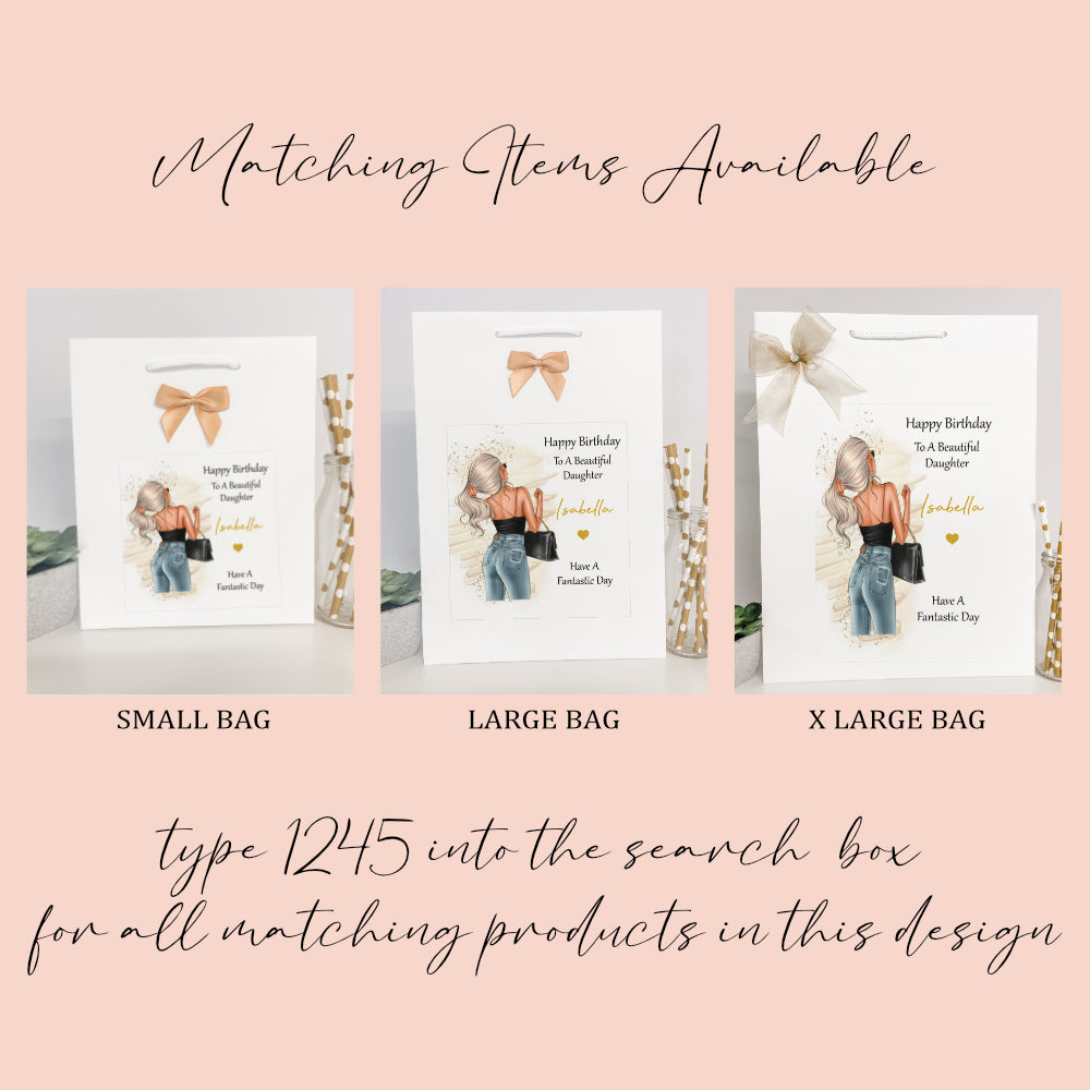 Personalised Female Girl Birthday Card