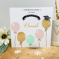 Personalised Graduation Card Balloons