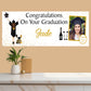 Personalised Graduation Banner Congratulations Girl