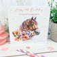 Personalised Birthday Card Horse Lover