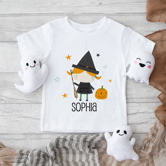 Personalised Custom Halloween T Shirt, Halloween Gift, Halloween Outfit, Witch