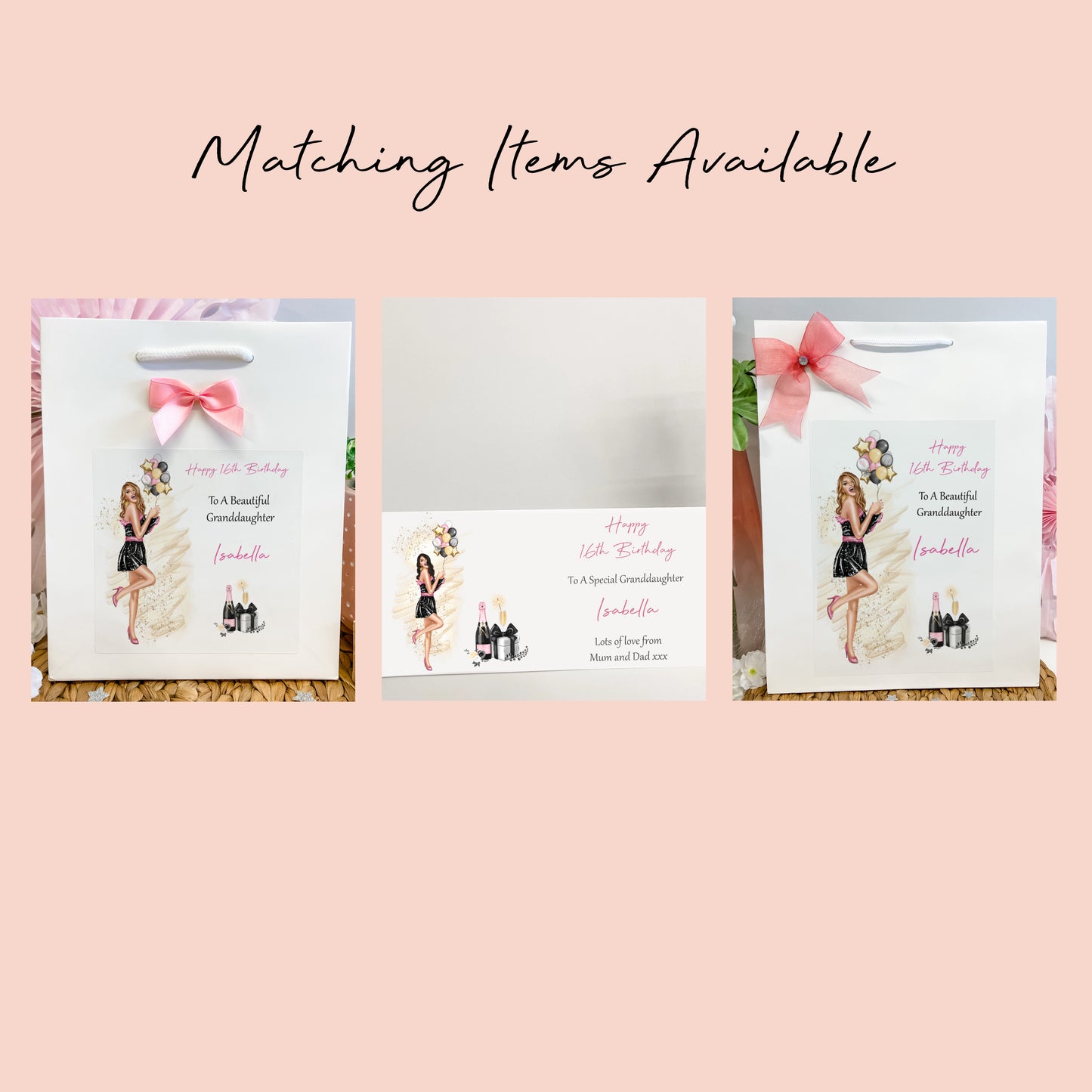 Personalised Female Girl Birthday Card Party Girl