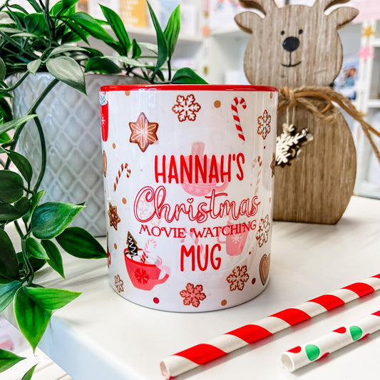 Personalised Christmas Mug, Stocking Filler, Christmas Eve Box, Hot Chocolate Mug