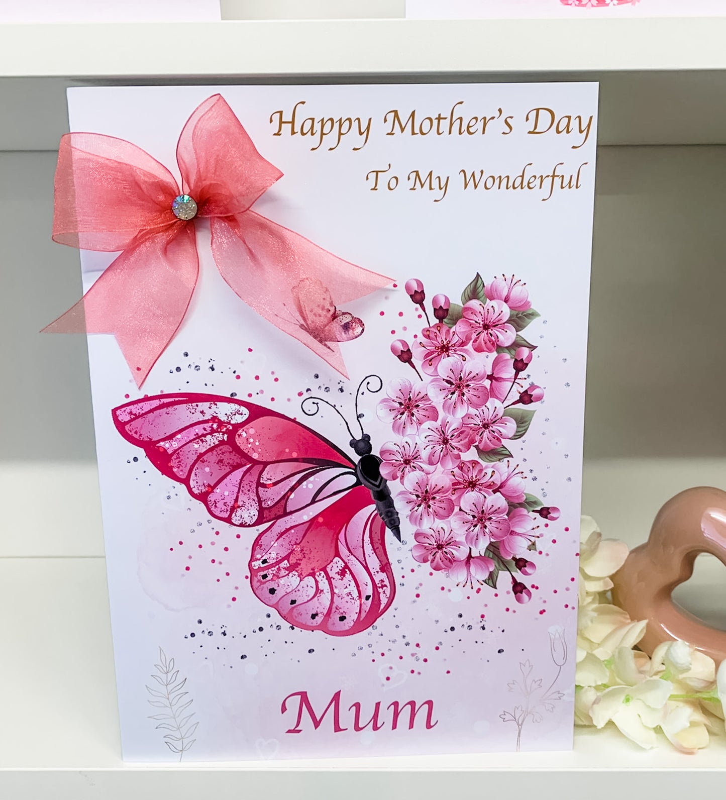 Personalised Mother's Day Card Butterfly