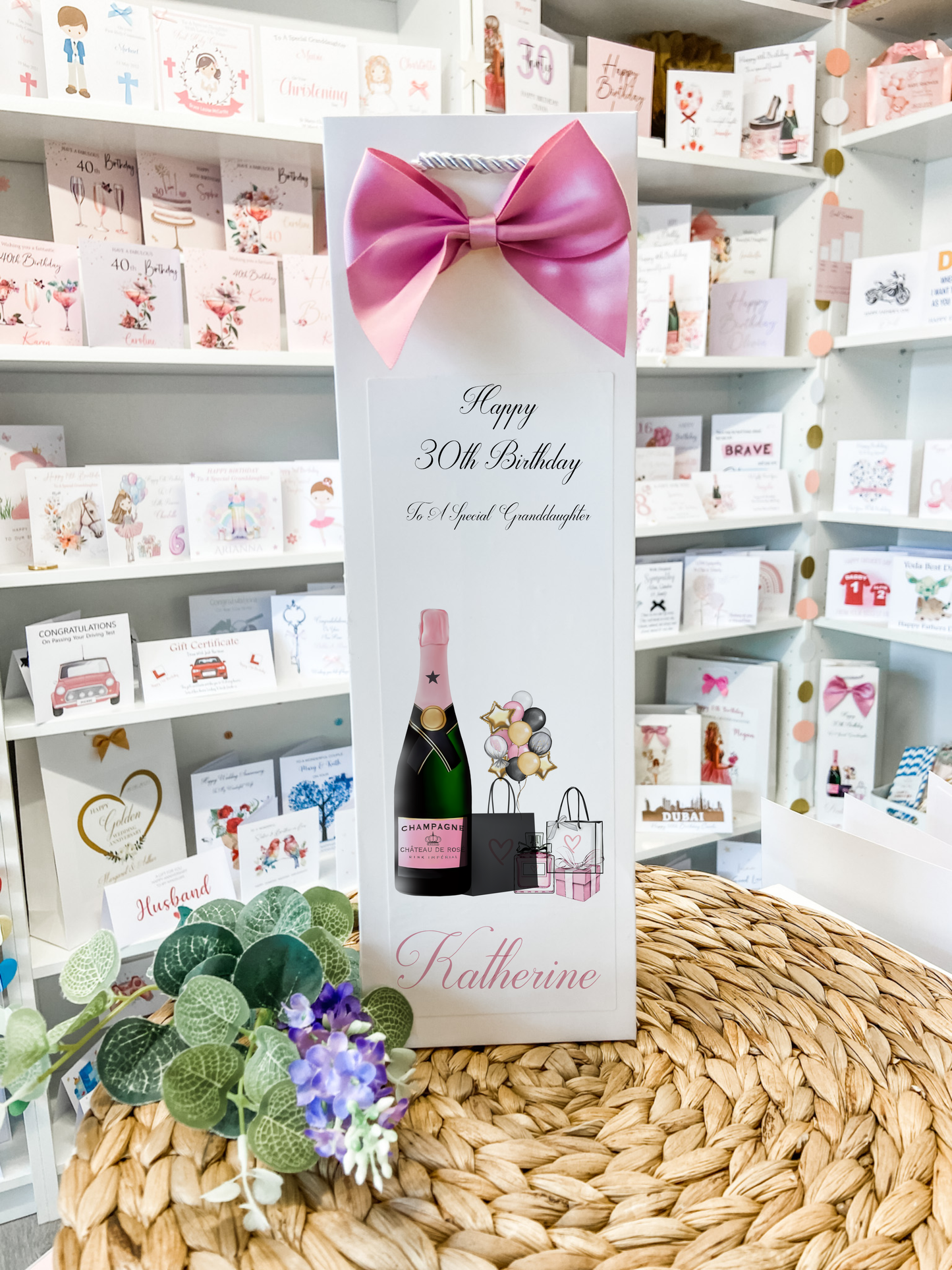 Birthday Personalised Bottle Bag Champagne Gift Bags