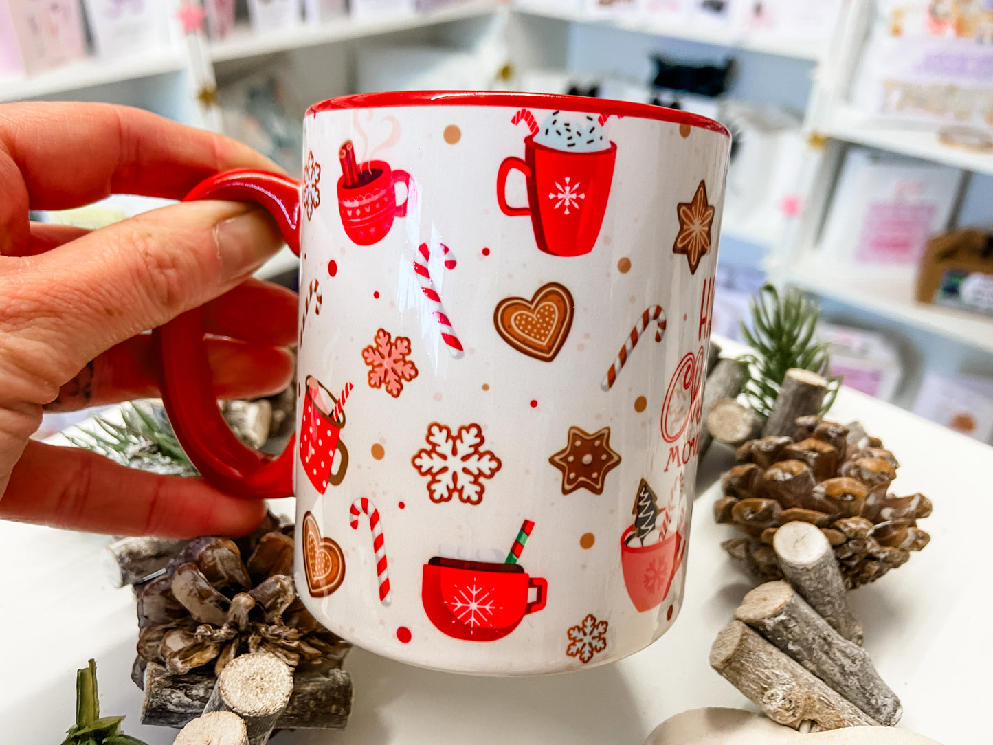 Personalised Christmas Mug, Stocking Filler, Christmas Eve Box, Hot Chocolate Mug