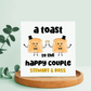 Personalised Funny Wedding Card Congratulations On Your Wedding Day Toast To Happy Couple Mr & Mr LGBT