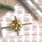 Personalised Christmas Wrapping Paper Special Delivery Red