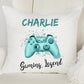 Personalised Cushion Cover Gaming Legend Gift - 4 Colour Options