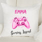 Personalised Cushion Cover Gaming Legend Gift - 4 Colour Options