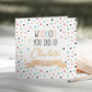 Personalised Graduation Exams Card Woohoo You Did It  Colourful Polka Dots