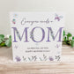 Personalised Mother's Day Card Lilac Floral Mum Mam Mom