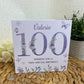 Personalised Birthday Card For Her Lilac Floral Age