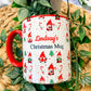 Personalised Christmas Gonk Mug, Stocking Filler, Christmas Eve Box, Hot Chocolate Mug