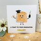 Personalised Graduation Card Congratulations Well Done You Did It Toast