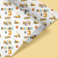 Personalised Birthday Wrapping Paper Children Construction Digger Trucks