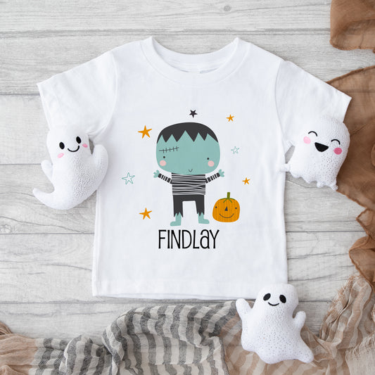 Personalised Custom Halloween T Shirt, Halloween Gift, Halloween Outfit, Frankenstein